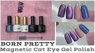 BORN PRETTY Magnetic Cat Eye Gel Polish | Matte Top Coat | SOUND ON | Tutorial | Review | Unboxing