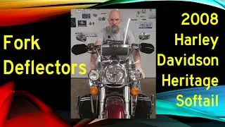 Подготовка к зиме, часть 3: Установка дефлекторов на вилку моего мотоцикла Harley Davidson Herita...