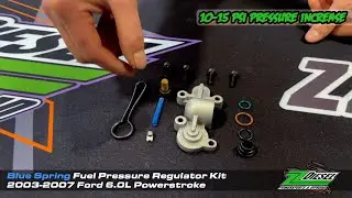 Blue Spring Fuel Pressure Regulator Kit, 2003-2007 Ford 6.0L Powerstroke