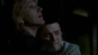 Sopranos - AJ encounters a bear in the backyard after being sent out to retrieve a vacuum