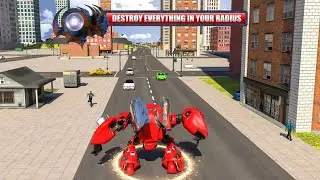 Flying Robot Car Simulator: Real Rope hero game (by Superhero games) - Android Game Gameplay