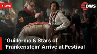 LIVE: Guillermo & Stars of 'Frankenstein' Arrive at Venice Film Festival | AA1E