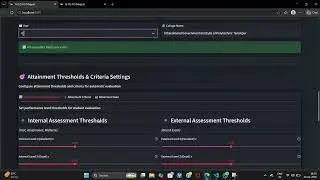 demonstration of project(AI BASED CO PO MAPPING )
