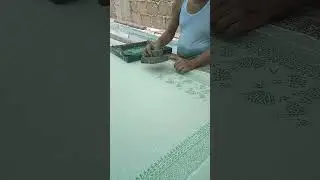 Block Printing Magic 🎨  Transforming Textiles with Handmade Designs 🛠️ #TextileCrafts