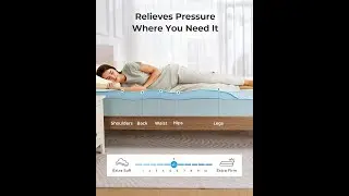 PERLECARE Firm Mattress Topper Full Cooling Memory Foam Bed Topper for Pressure Relief