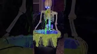 Vomiting skeleton for Halloween!!