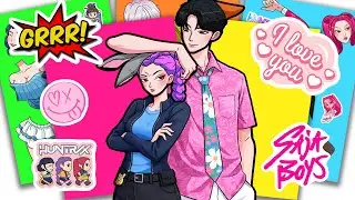 KPOP DEMON HUNTERS ASMR Sticker HUNTRIX RUMI x JINU SAJA BOYS Cosplay ZOOTOPIA 2 | Sticker Book DIY