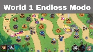 Endless Mode : World 1 | 2 Heroes | Realm Defense World 1 Endless Mode | 10 minutes