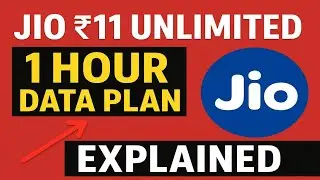 Jio ₹11 Unlimited 1 Hour Data Pack Full Details | Best Short-Time Data Plan?@TECH MAKAN YT