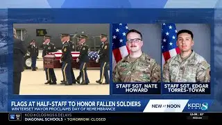 Winterset honors fallen soldiers with flags at half-staff