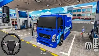 New Hyundai fuel garbage Tanker parking in Gas station&ndash;3d driving class android games 2025#cargame 