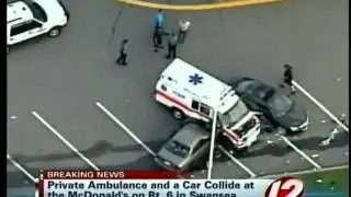 Swansea Ambulance and Two Car Crash