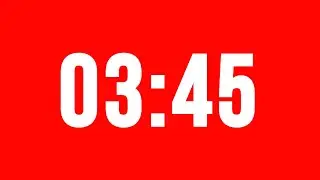 3 Minute 45 Second Timer With Alarm Without Music