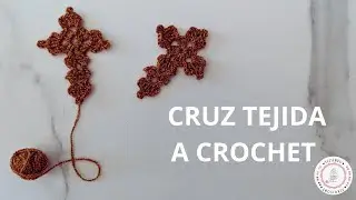 Cruz a crochet tutorial🧶paso a paso | Ideal para principiantes | Perfecta para regalos y recuerdos✝️