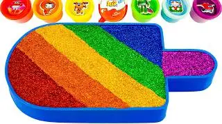 ASMR Slime Video l How To Make Rainbow Ice Cream Bathtub With Glitter Slime | Making By YoYo