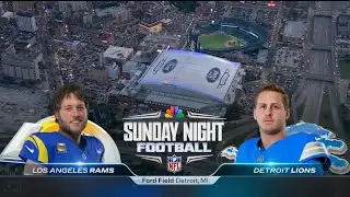 Sunday Night Football on NBC intro | LAR@DET | 9/8/2024
