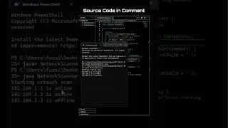 🔥 Scan Your Network in Seconds! Java Ethical Hacking Tool Revealed!  #NetworkScanner #CyberSecurity
