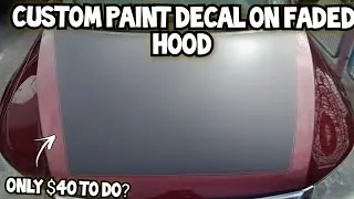 Custom DIY Decal Stripe Paint Job! Only $40?  *Burned Subaru update*