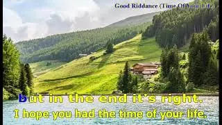 Green Day - Good riddance ( Time of your life ) -==Karaoke&ndash;Videoke  - Playback