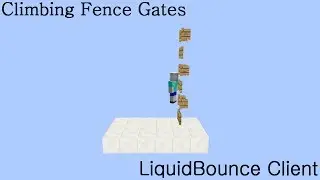 Climbing up Fence Gates on Matrix | LiquidBounce