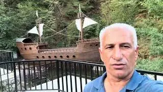 Qarabag Agderenin Vengli istirahet erazisinden  yeni bir goruntu, Gemi restarani...!!!