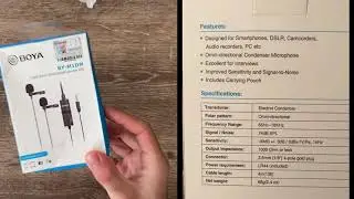 Boya Dual Omni-directional Interview Mic - Unboxing and Test