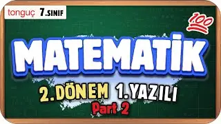 7.Sınıf Matematik 2.Dönem 1.Yazılıya Hazırlık 👉🏻 PART 2 📑 #2025