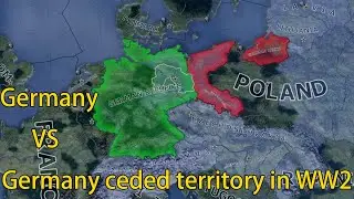 Germany  VS Germany ceded territory in WW2 | Hoi4 Timelapse