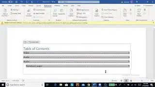 Microsoft Word - Automatic Table of Contents - Recorded Live