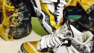 Jordan retro 4 Custom TransFormers Bumbelbee