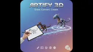 Convert Sketch to Image and 3D Model Using AI | Web-Based Art Generation Tool|Artify 3D