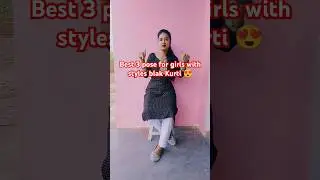 best 3 pose for girls with stylish black kurti 😍#pose #shorts #viral #trending