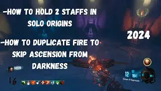 BO3 Origins Tutorial HOLD 2 STAFFS & Duplicate Fire To Skip AFD Step