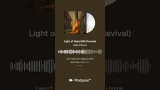 Light of Gaza 80s Revival #pop #popmusic #newmusic #music (Lyrics Video)