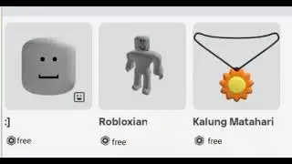 Why are there free items here? No wonder my 0 Robux could be free items