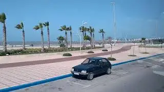 The coastline of Essaouira after leaving the highway