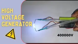 Make 400000v High voltage generator (easily) - using High voltage PLASMA transformer