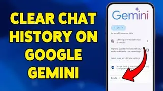 How To Clear Chat History On Google Gemini | Delete Past Conversations In Gemini AI 2026