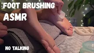 Foot Brushing ASMR (No Talking) | Deep Relaxation & Sleep 