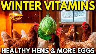 Evening Feeding Chickens with Cabbage | Quiet Farm Life