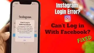 Fix Instagram: Can&rsquo;t Login with Facebook! - Error Solved!