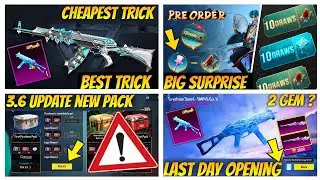 🤯Unlock 100% Trick | Almost Free AKM Admiral & Uzi Glacier | Ump Glacier Trick | Get Material TRICK