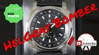 Helgray Bomber Automatic: распаковка и обзор часов Kickstarter