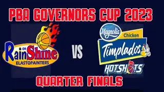 PBA LIVE TODAY - RAIN OR SHINE VS MAGNOLIA HOT SHOT/QUARTER FINALS GAME 4- PBA GOVERNORS CUP
