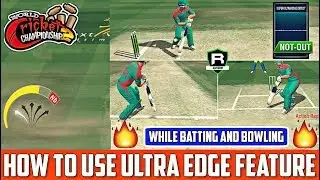 How To Use Ultra Edge In WCC 2 | While Batting And Bowling | Get Ultra Edge WCC 2 2.7.6