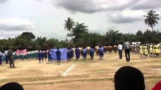 marching in unison - ghana independance day