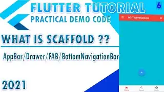 what is scaffold widget in flutter,appBar,Drawer,FAB,BottomNavigationBar. #flutterCourse