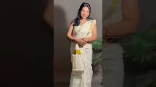 ഓണം മൂഡ്! Onam Saree from Flipkart 🌸#flipkartsaree #myntrafinds #shorts #keralasaree #onamsaree