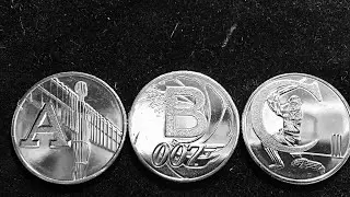 UK 10 Pence 2018: Angel, Bond, Cricket - Britain 10P A-Z