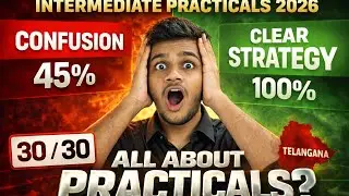 Intermediate Practicals 2026 🔥 Clear Strategy for 30/30 | Telangana Students #interpracticalupdates 